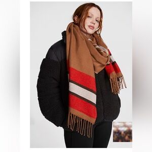 Pink Blanket Scarf (One Size)